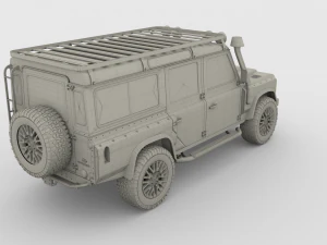 land rover defender 110 custom v2 3D Model