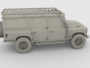 land rover defender 110 custom v2 3D Model