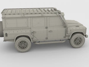 land rover defender 110 custom v2 3D Model