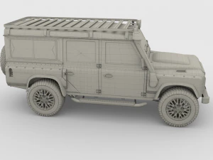 land rover defender 110 custom v2 3D Model