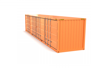 40ft shipping container side open 3D Model