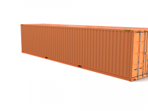40ft shipping container side open 3D Model