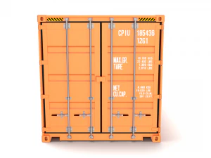 40ft shipping container side open 3D Model
