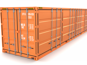 40ft shipping container side open 3D Model