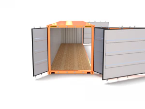 40ft shipping container side open 3D Model