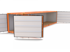 40ft shipping container side open 3D Model
