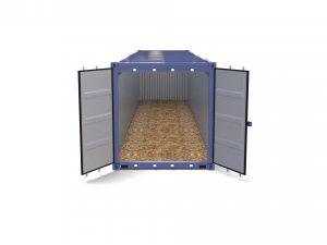 40ft shipping container open top no cover 3D मॉडल