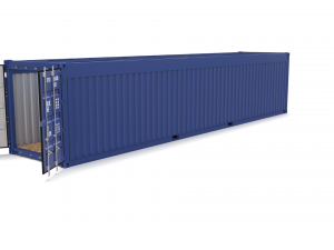 40ft shipping container open top no cover 3D मॉडल