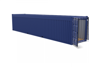 40ft shipping container open top no cover 3D मॉडल