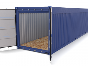 40ft shipping container open top no cover 3D मॉडल