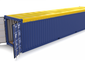 40ft shipping container open top 2 3D मॉडल