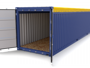 40ft shipping container open top 2 3D मॉडल