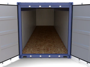 40ft shipping container open top 2 3D Model