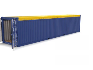 40ft shipping container open top 2 3D Model