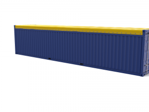 40ft shipping container open top 2 3D मॉडल
