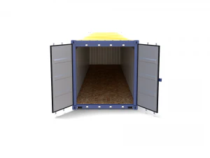 40ft shipping container open top 2 3D Model