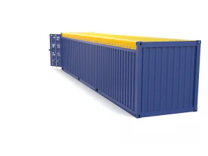 40ft shipping container open top 2 3D Model