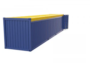 40ft shipping container open top 2 3D Model