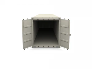 40ft shipping container open top 2 3D Model