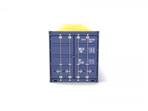 40ft shipping container open top 2 3D Model