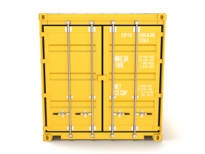 40ft shipping container open top Model 3D