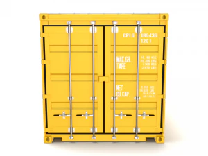 40ft shipping container open top 3D Model