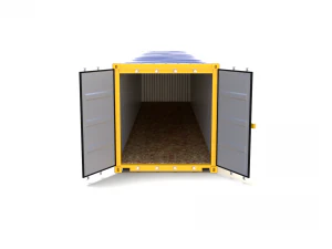 40ft shipping container open top 3D Model