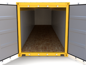 40ft shipping container open top Model 3D