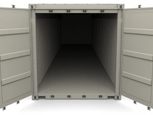 40ft shipping container open top 3D Model