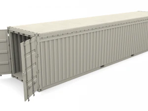 40ft shipping container open top 3D Model