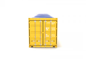 40ft shipping container open top 3D Model