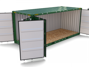 20ft shipping container side open 3D मॉडल