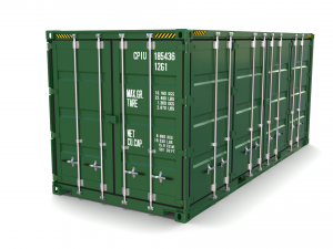 20ft shipping container side open Model 3D