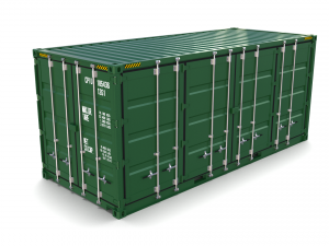 20ft shipping container side open Model 3D