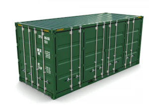 20ft shipping container side open 3D Model