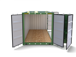 20ft shipping container side open Model 3D