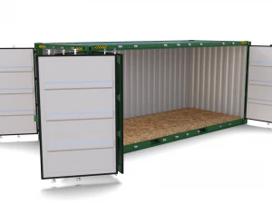 20ft shipping container side open 3D Model