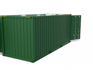 20ft shipping container side open Model 3D