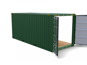 20ft shipping container side open Model 3D