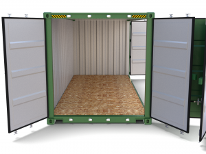 20ft shipping container side open Model 3D