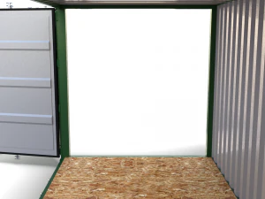 20ft shipping container side open 3D Model