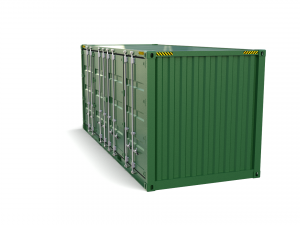 20ft shipping container side open Model 3D