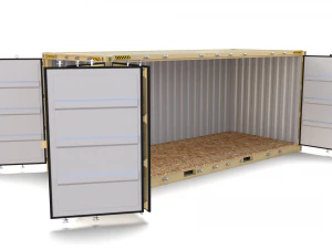 20ft shipping container side open 2 3D Model
