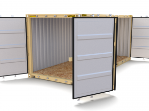 20ft shipping container side open 2 3D मॉडल