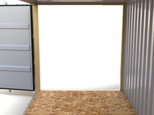20ft shipping container side open 2 3D Model