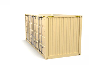 20ft shipping container side open 2 3D Model