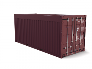 20ft shipping container open top no cover 3D मॉडल