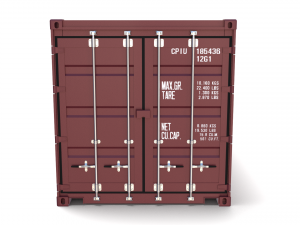 20ft shipping container open top no cover 3D मॉडल