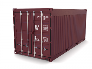 20ft shipping container open top no cover 3D मॉडल