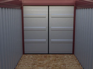 20ft shipping container open top no cover 3D Model